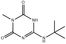 6-(tert-Butylamino)-3-methyl-1,3,5-triazine-2,4(1H,3H)-dione Struktur