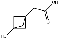 Bicyclo[1.1.1]pentane-1-acetic acid, 3-hydroxy- Struktur