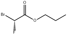 Acetic acid, 2-bromo-2-fluoro-, propyl ester, (2R)- Struktur