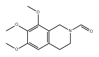 2(1H)-Isoquinolinecarboxaldehyde, 3,4-dihydro-6,7,8-trimethoxy- Struktur