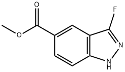 METHYL 3-FLUORO-1H-INDAZOLE-5-CARBOXYLATE Struktur