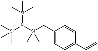 Silanamine, 1-[(4-ethenylphenyl)methyl]-1,1-dimethyl-N,N-bis(trimethylsilyl)- Struktur