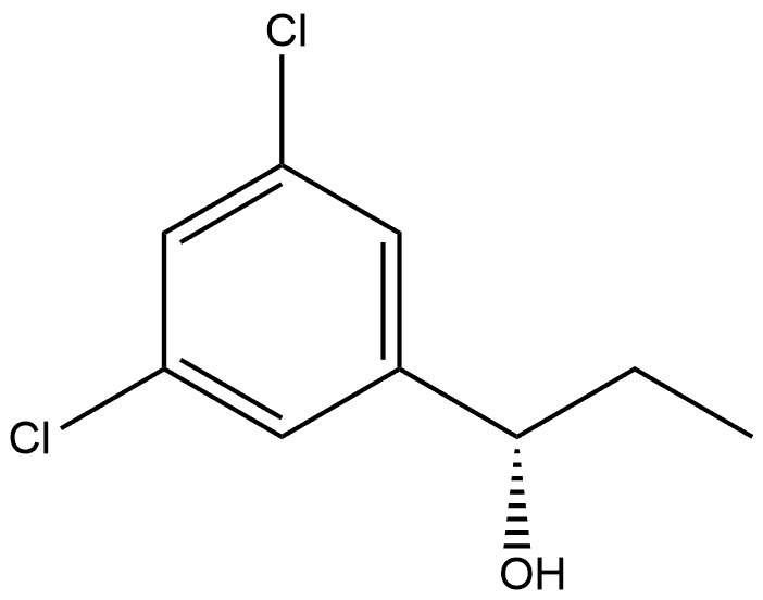 Benzenemethanol, 3,5-dichloro-α-ethyl-, (αS)- Struktur