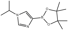 1-(1-Methylethyl)-4-(4,4,5,5-tetramethyl-1,3,2-dioxaborolan-2-yl)-1H-imidazole Struktur