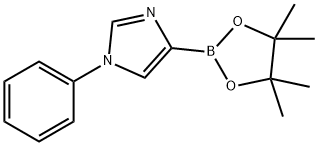 1H-Imidazole, 1-phenyl-4-(4,4,5,5-tetramethyl-1,3,2-dioxaborolan-2-yl)- Struktur