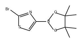 Thiazole, 2-bromo-4-(4,4,5,5-tetramethyl-1,3,2-dioxaborolan-2-yl)- Struktur