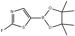 Thiazole, 2-fluoro-5-(4,4,5,5-tetramethyl-1,3,2-dioxaborolan-2-yl)- Struktur