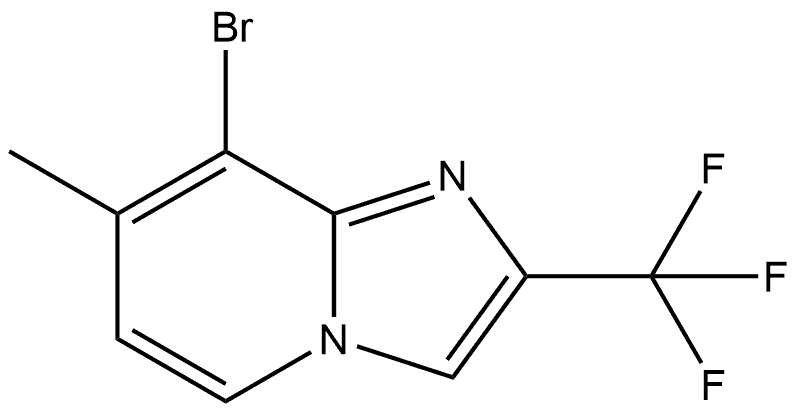 8-bromo-7-methyl-2-(trifluoromethyl)imidazo[1,2-a]pyridine Struktur