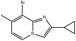 Imidazo[1,2-a]pyridine, 8-bromo-2-cyclopropyl-7-methyl- Struktur