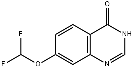 7-(difluoromethoxy)-3,4-dihydroquinazolin-4-one Struktur