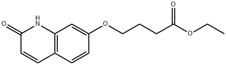 Butanoic acid, 4-[(1,2-dihydro-2-oxo-7-quinolinyl)oxy]-, ethyl ester Struktur