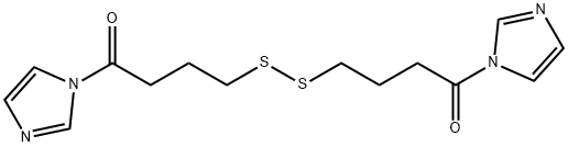 4,4'-disulfanediylbis(1-(1H-imidazol-1-yl)butan-1-one) Struktur