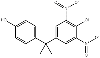 Phenol, 4-[1-(4-hydroxyphenyl)-1-methylethyl]-2,6-dinitro- Struktur