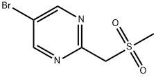 Pyrimidine, 5-bromo-2-[(methylsulfonyl)methyl]- Struktur