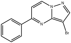 Pyrazolo[1,5-a]pyrimidine, 3-bromo-5-phenyl- Struktur