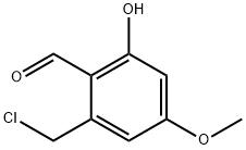 2-(Chloromethyl)-6-hydroxy-4-methoxybenzaldehyde Struktur