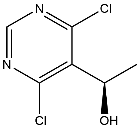 5-Pyrimidinemethanol, 4,6-dichloro-α-methyl-, (αR)- Struktur