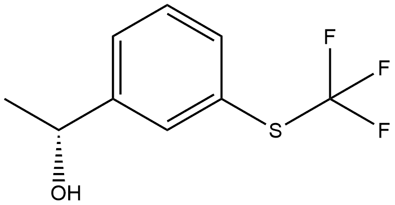 (R)-1-(3-((trifluoromethyl)thio)phenyl)ethan-1-ol Struktur