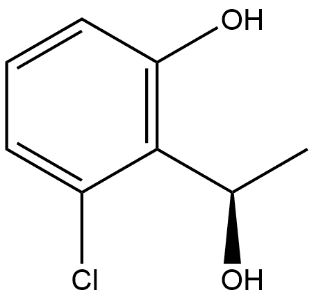 (αR)-2-Chloro-6-hydroxy-α-methylbenzenemethanol Struktur