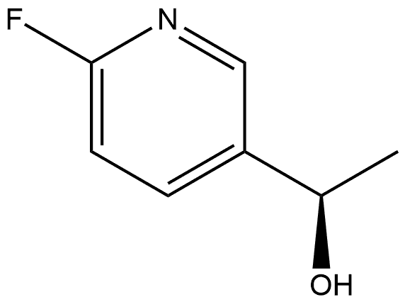 (αR)-6-Fluoro-α-methyl-3-pyridinemethanol Struktur