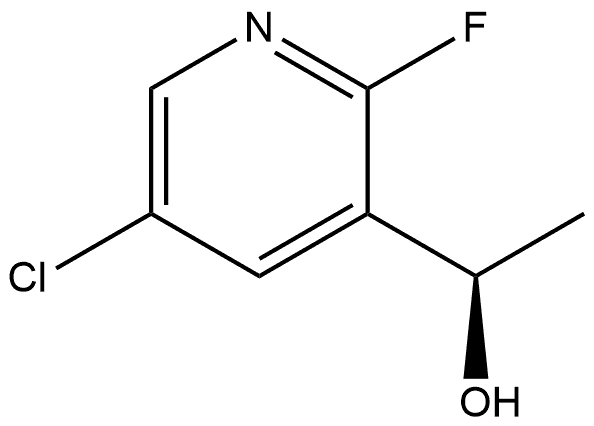 (1R)-1-(5-chloro-2-fluoro-3-pyridyl)ethanol Structure