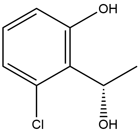 (αS)-2-Chloro-6-hydroxy-α-methylbenzenemethanol Struktur