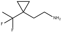 2-[1-(1,1-difluoroethyl)cyclopropyl]ethan-1-amine Struktur