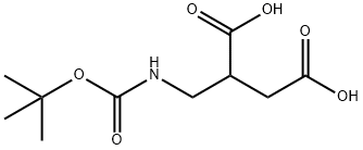 2-[[[(1,1-Dimethylethoxy)carbonyl]amino]methyl]butanedioic acid Struktur