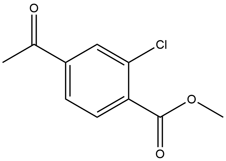 Methyl 4-acetyl-2-chlorobenzoate Struktur