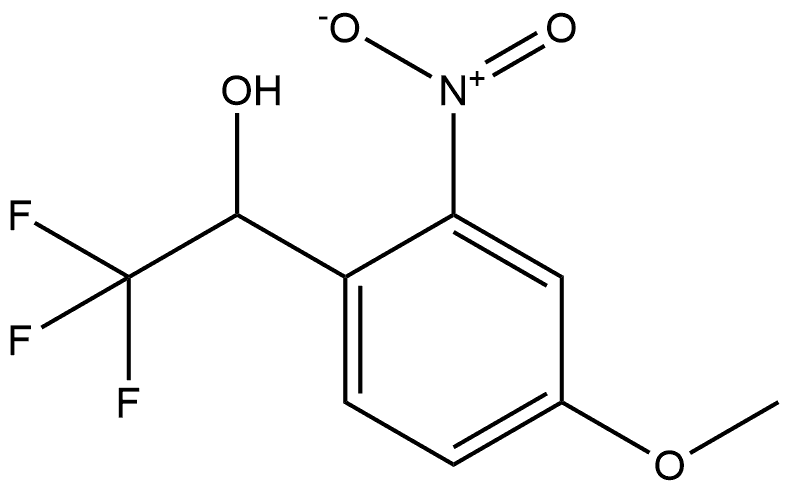 2,2,2-Trifluoro-1-(4-methoxy-2-nitrophenyl)ethanol Struktur