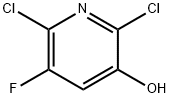 3-Pyridinol, 2,6-dichloro-5-fluoro- Struktur