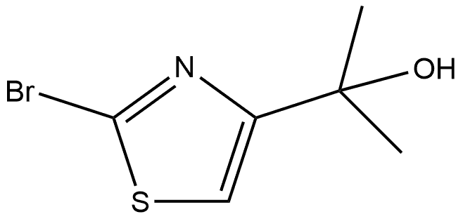 4-Thiazolemethanol, 2-bromo-α,α-dimethyl- Struktur