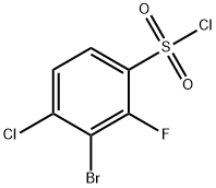 Benzenesulfonyl chloride, 3-bromo-4-chloro-2-fluoro- Struktur