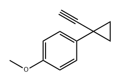 Benzene, 1-(1-ethynylcyclopropyl)-4-methoxy- Struktur