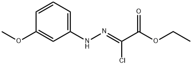 Acetic acid, 2-chloro-2-[2-(3-methoxyphenyl)hydrazinylidene]-, ethyl ester, (2Z)- Struktur