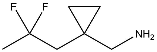 1-(2,2-Difluoropropyl)cyclopropanemethanamine Struktur