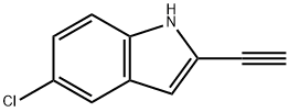 1H-Indole, 5-chloro-2-ethynyl- Struktur