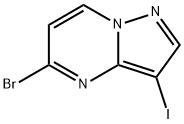 Pyrazolo[1,5-a]pyrimidine, 5-bromo-3-iodo- Struktur