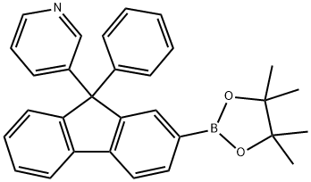 Pyridine, 3-[9-phenyl-2-(4,4,5,5-tetramethyl-1,3,2-dioxaborolan-2-yl)-9H-fluoren-9-yl]- Struktur