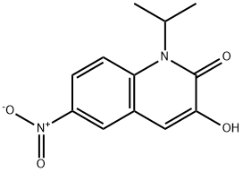 3-Hydroxy-1-(1-methylethyl)-6-nitro-2(1H)-quinolinone Struktur