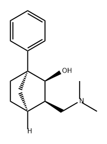 Bicyclo[2.2.1]heptan-2-ol, 3-[(dimethylamino)methyl]-1-phenyl-, (1R,2S,3R,4S)- Struktur