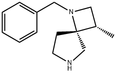 1,6-Diazaspiro[3.4]octane, 3-methyl-1-(phenylmethyl)-, (3S,4R)- Struktur