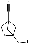 1-(iodomethyl)-2-oxabicyclo[2.1.1]hexane-4-carbonitrile Struktur