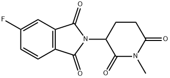 5-fluoro-2-(1-methyl-2,6-dioxo-3-piperidinyl)-1H-Isoindole-1,3(2H)-dione Struktur