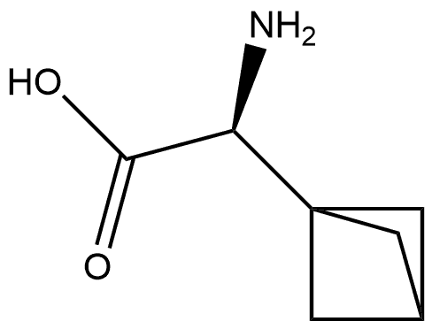 Bicyclo[1.1.1]pentane-1-acetic acid, α-amino-, (αS)- Struktur