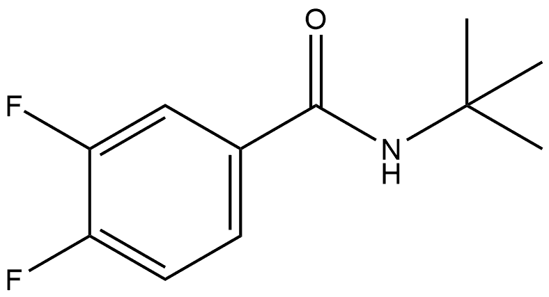 N-(1,1-Dimethylethyl)-3,4-difluorobenzamide Struktur