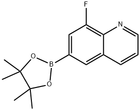 Quinoline, 8-fluoro-6-(4,4,5,5-tetramethyl-1,3,2-dioxaborolan-2-yl)- Struktur