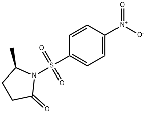 2-Pyrrolidinone, 5-methyl-1-[(4-nitrophenyl)sulfonyl]-, (5R)- Struktur