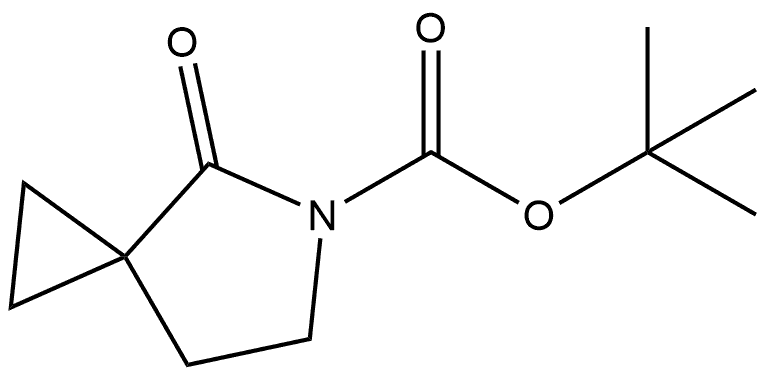 1,1-Dimethylethyl 4-oxo-5-azaspiro[2.4]heptane-5-carboxylate Struktur