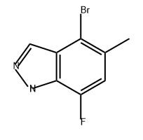 1H-Indazole, 4-bromo-7-fluoro-5-methyl- Struktur